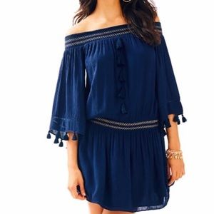 ❌SOLD❌Lilly Pulitzer l navy blue beach dress